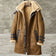 Shearling Coat Mens B7 Bomber Jacket Long Style Leather Jacket Mens Winter Coats