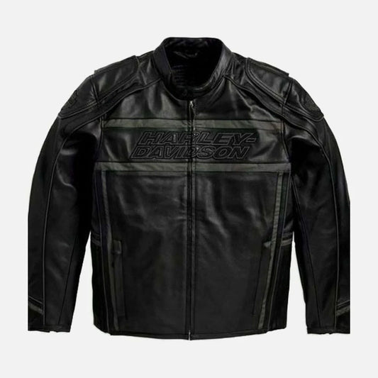 Harley Davidson Men’s Luminator 360 Black Leather Jacket