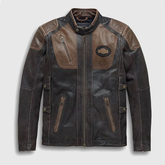 Men’s H-D Triple Vent System Trostel Leather Jacket