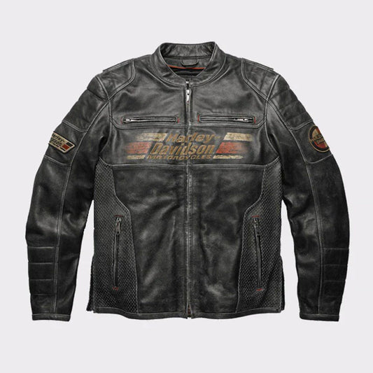 Men’s Harley Davidson Classic Motorcycle Leather Jacket