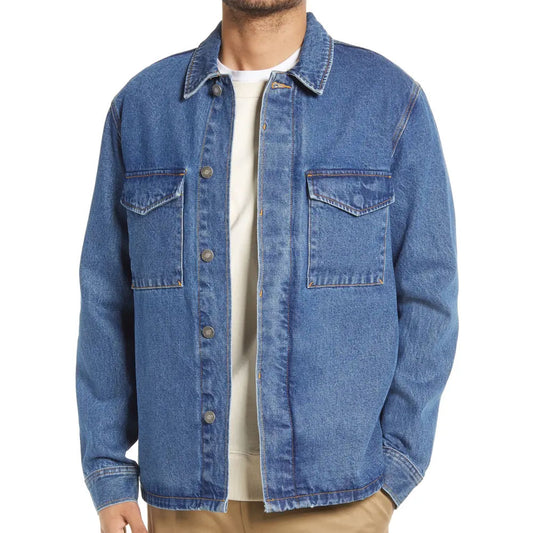 Cotton Denim Overshirt