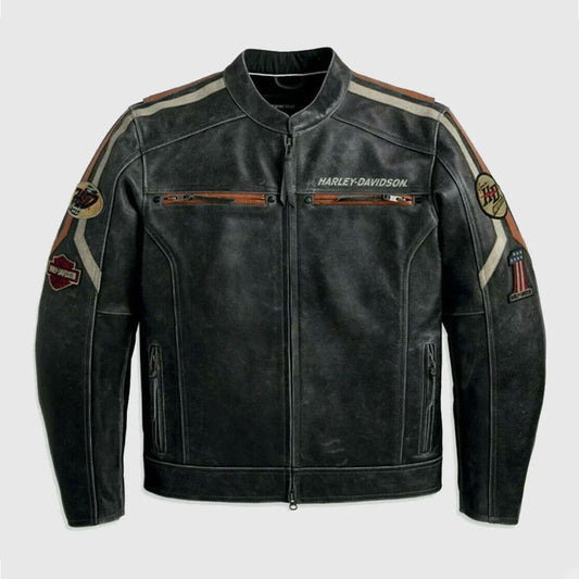 Harley Davidson leather jacket men