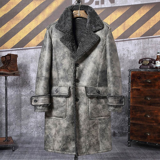 shearling coat | long shearling coat
