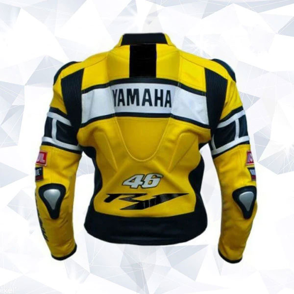 Handmade Mens Yamaha Cowhide Racing Leather Jacket