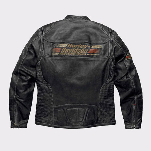 Men’s Harley Davidson Classic Motorcycle Leather Jacket