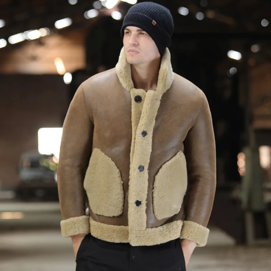 New B3 flight sheepskin leather jacket